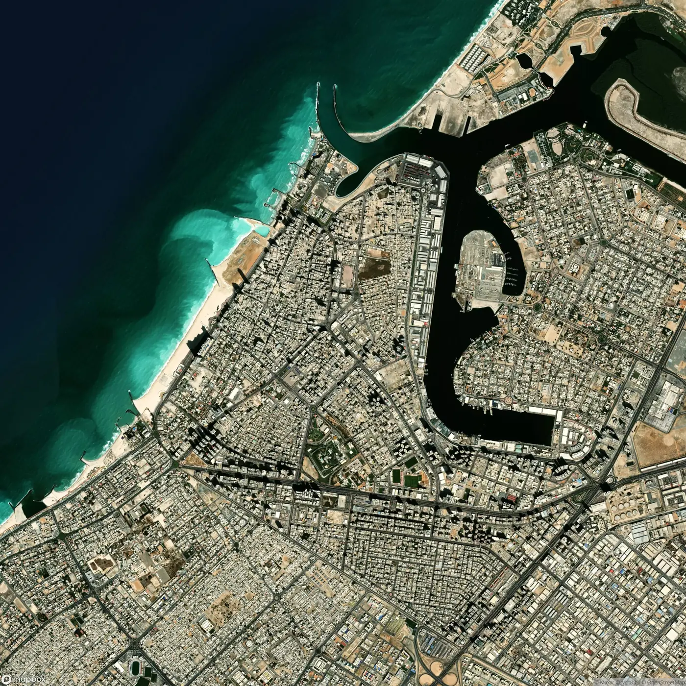 Satellite view of Ajman