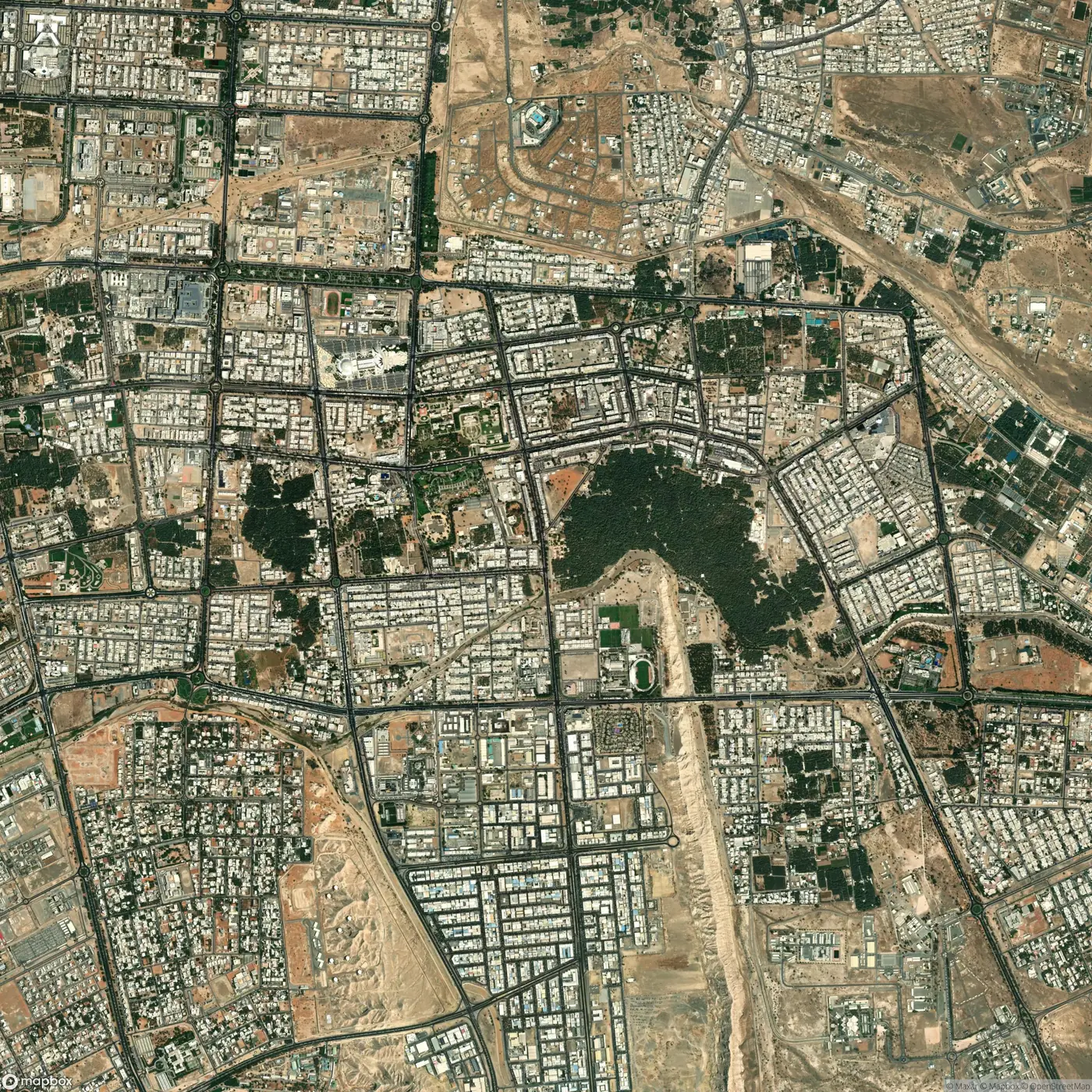 Satellite view of Al Ain