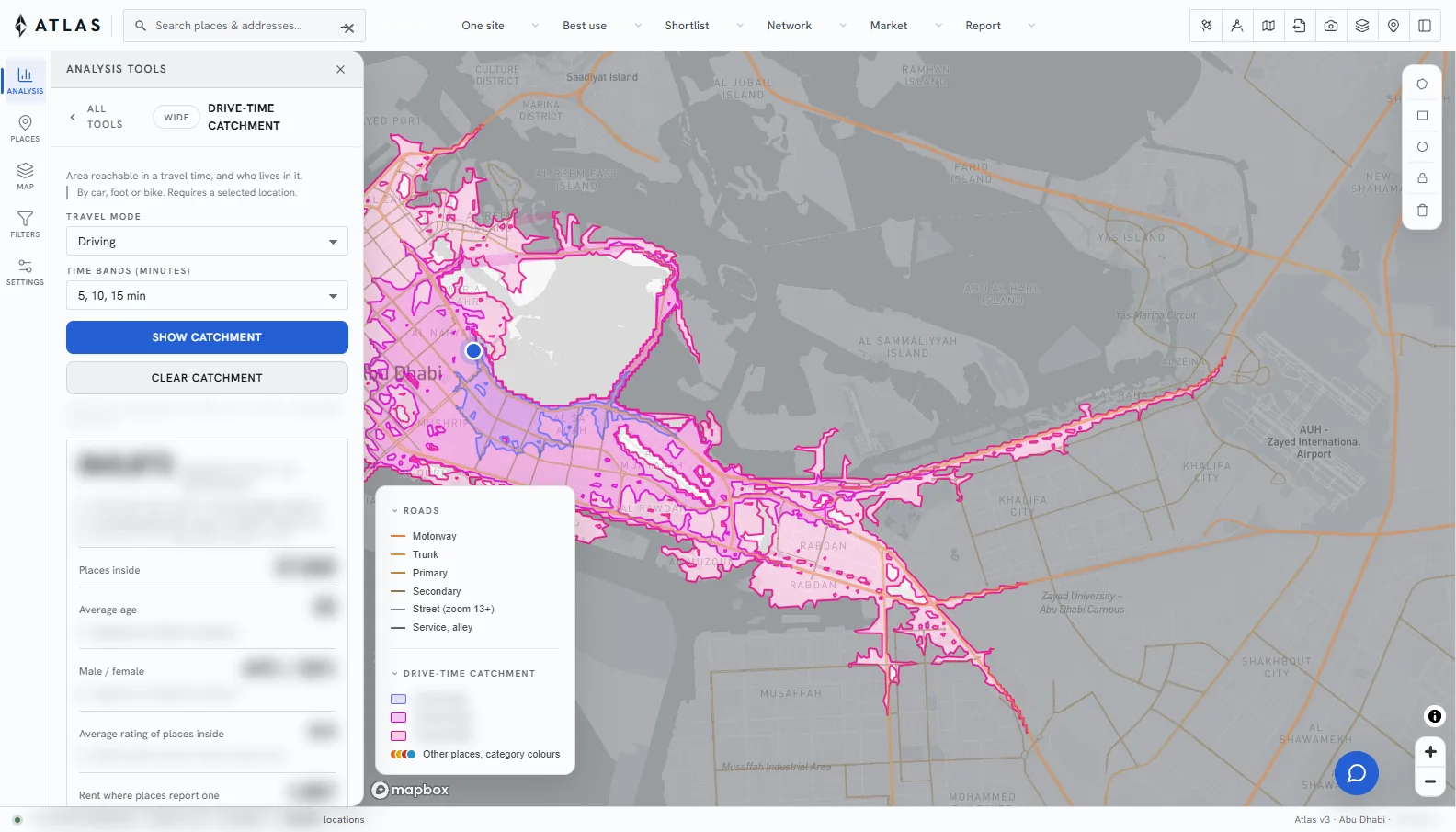 ATLAS Emergency response screen